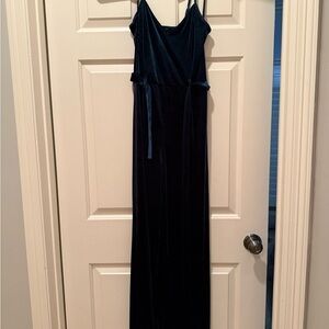 Forever 21 Deep Teal Velvet Jumpsuit